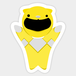 mini yellow ranger Sticker